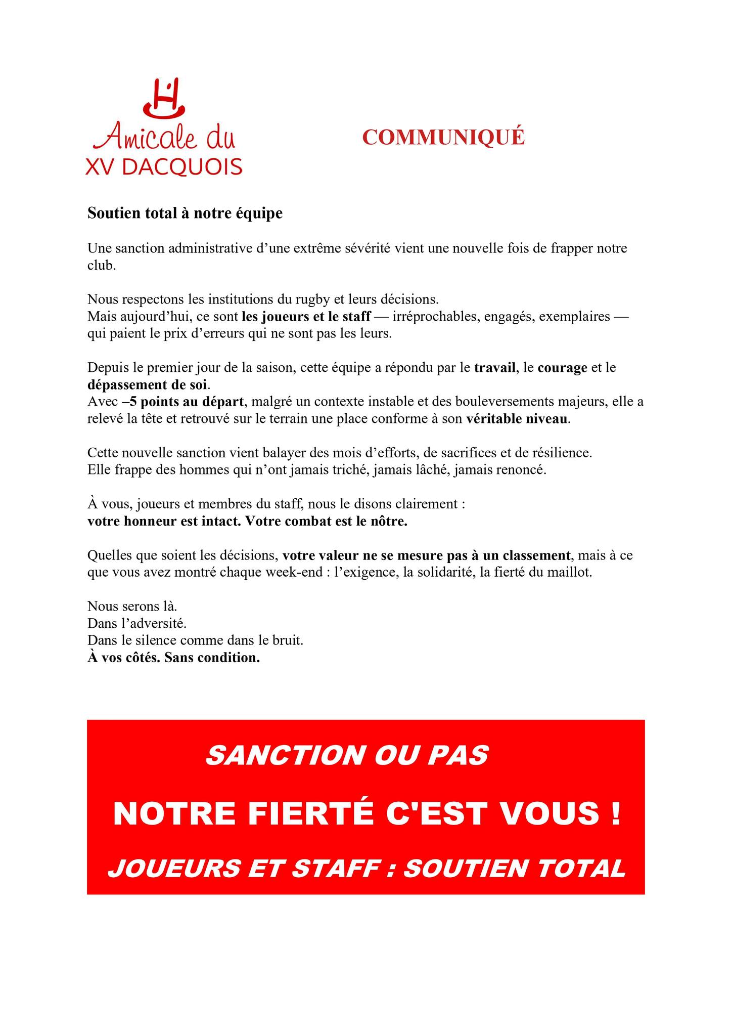 L'Amicale du XV Dacquois
